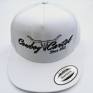 Cowboy Cartel White Snapback Hat